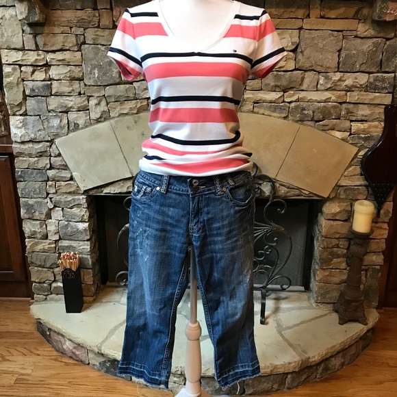 Miss Me Denim - Miss Me Released Hem Capri Cropped Jeans Size 29